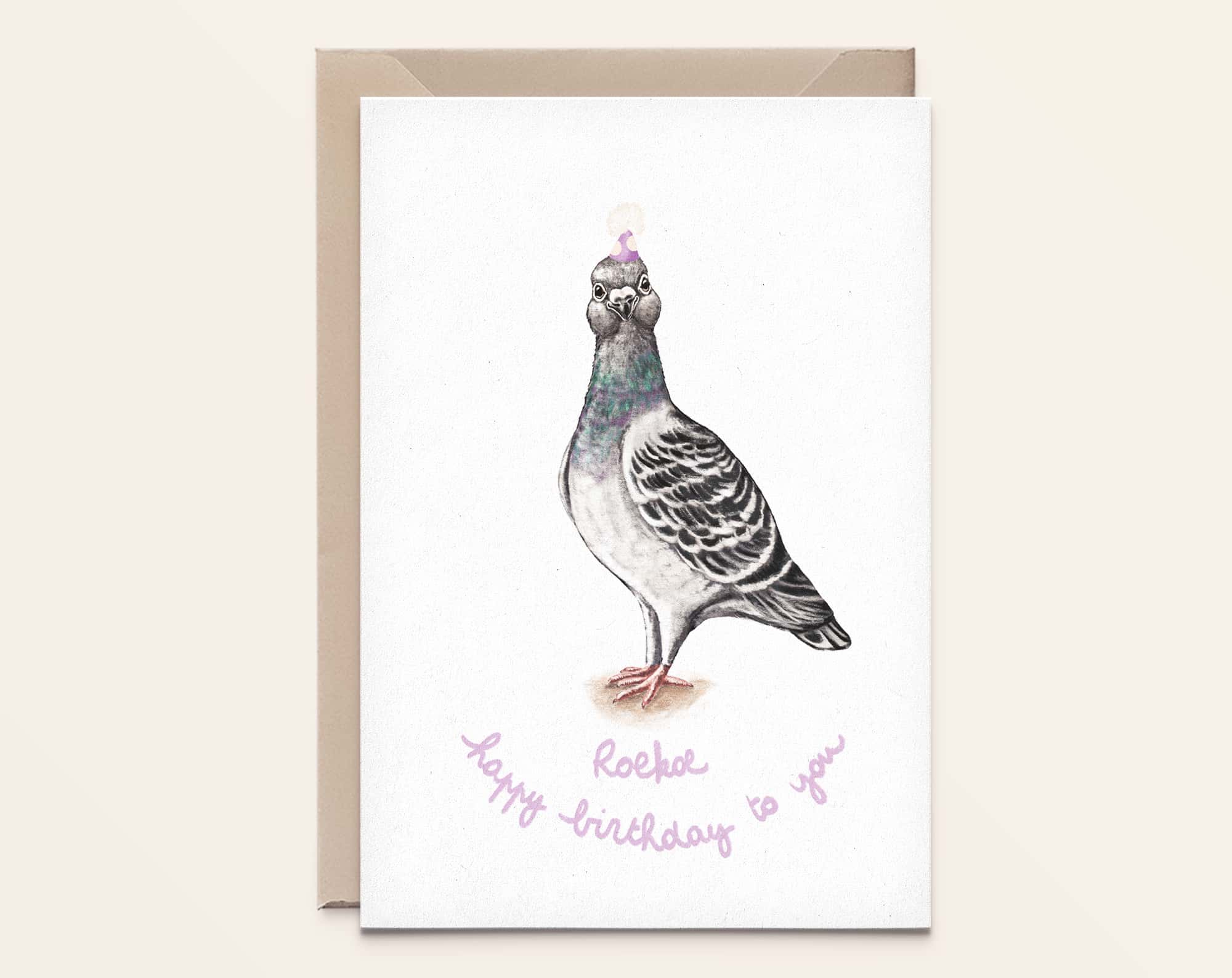 Duif - Pigeon - Happy birthday!