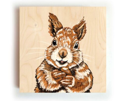 Squirrel 10 x 10 cm
