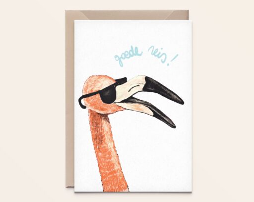Flamingo op reis
